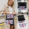 thumbnail image 4 of Pzuqiu Tie Dye Flower Women Leather Crossbody Bag Compact Practical Quilted Crossbody Purse for Women Casual Leather Quilted Shoulder Bag with Chain Strap for Daily Use, 4 of 7
