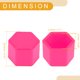 thumbnail image 4 of Ofertas únicas 20 Pcs Tuerca de perno de rueda Rines Tornillos de neumático Tapa de protección de tornillo de silicona rosa fluorescente 2.5x21x20.6mm, 4 of 7