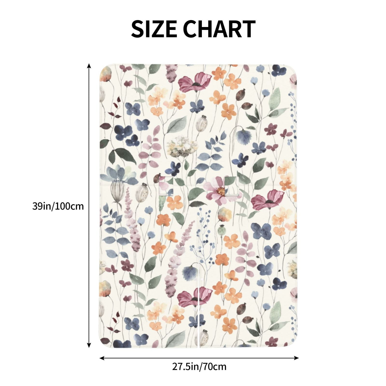 Naloa Watercolor Floral Baby Car Seat Cover, Breathable Baby Carrier Cover, Multiuse Baby Carrier Cover & Nursing Breastfeeding Cover