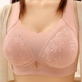 thumbnail image 2 of ZyeKqe Push up Bras for Women Wide Strap No Underwire Full Coverage Bras Comfort Wirefree Everyday Bras, 2 of 4
