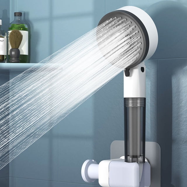 TIMIFIS Shower Organizer Shower Head - High-Pressure Handheld Showerhead with Carbon Filter - Hard Water Softener Filtered Shower Head, High Pressure3 Spray Modes Handheld Shower Head F Shower Head