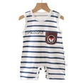thumbnail image 4 of Ymyiu Baby Bodysuit Boy Baby One Piece Bodysuit Or Toddler Shirt Cute Newborn Gift 0 6 Months (Navy,0-6 Months), 4 of 4