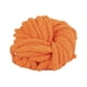 thumbnail image 2 of Hilo de lana grueso y supervoluminoso para tejer a mano, de poliéster de felpa, para hacer tú mismo una manta de cesta. Naranja Amarillo, 2 of 4