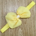 thumbnail image 2 of CYSFASHION Headbands for Girls Hair Band GYM Fashion Cotton Adjustable Bow Workout Sweat Bands Sweatbands Yellow, 2 of 4