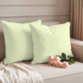 thumbnail image 2 of Yellow White Stripe Outdoor Waterproof Pillow Covers, Modern Minimalist Geometric Striped Decorative Square Throw Pillowcase Sofa Cushion Sham for Patio/Couch/Chair, 26"x26" 2 Pack, 2 of 8