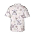 thumbnail image 3 of Cute Bears Hawaiian Shirts For Men, Summer Short-Sleeve Relaxed-Fit Button-Down Shirts Xx-Large, 3 of 9