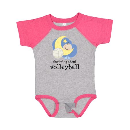 

Inktastic Dreaming About Volleyball Boys or Girls Baby Bodysuit