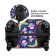 thumbnail image 4 of Daiia Skull mushroom rainbow space Luggage Cover, Thickened Washable Travel Luggage Covers, Elastic Unique Baggage Covers for 18-20 inch Luggage-Small, 4 of 9