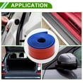thumbnail image 3 of Protector de faldones laterales de coche único Bargains Universal 8.2Ftx2.54In Negro Azul PVC 1 Pcs, 3 of 7