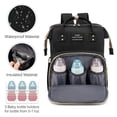 thumbnail image 3 of 3 in 1 Diaper Bag Backpack with Changing Station, Waterproof Baby Bag with Auto Foldable Crib, 3 of 5