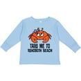 thumbnail image 3 of Inktastic Rehoboth Beach Delaware Cute Crab Boys or Girls Long Sleeve Toddler T-Shirt, 3 of 5