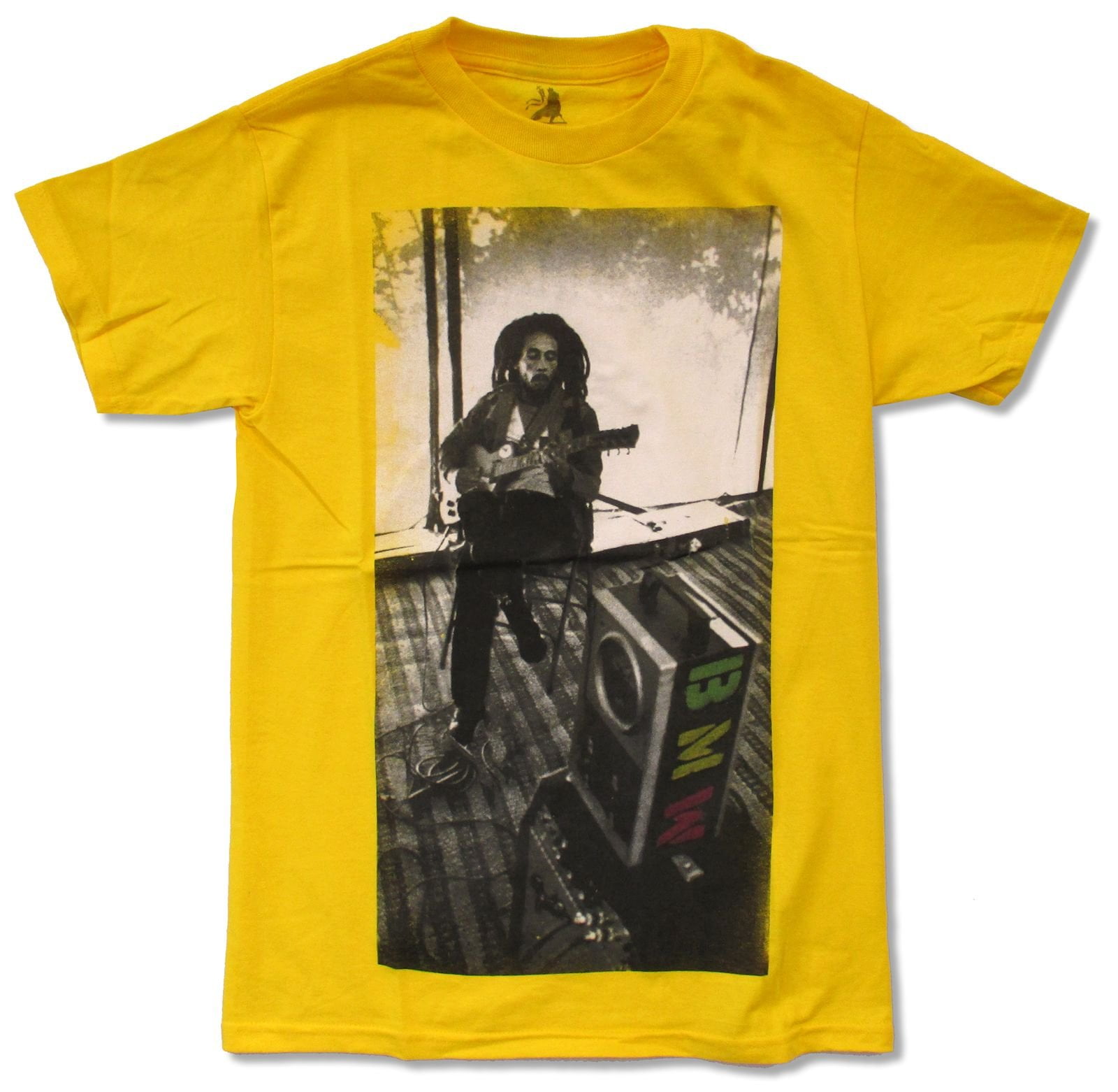 Bob Marley BMW on Yellow Yellow T Shirt 