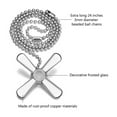 thumbnail image 6 of Ceiling Fan Pull Chain Extension (Light Beaded Cord, Pendant Lamp Accessory), Metal Ceiling Fan Pull Chain Beaded Extension, With Light Bulb For Fan Accessories, Meiiso, 6 of 9