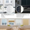 thumbnail image 2 of Keego Day and Night Cordless Cellular Shade Adjustable Dual Use Honeycomb Window Blinds Light Filtering Sheer and Blackout Whtie 41.0"w x 68"h, 2 of 7