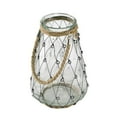 thumbnail image 2 of A & B Home Transitional Teardrop Clear And Black Vase With Handle 77652, 2 of 7