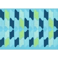thumbnail image 1 of Ahgly Company Indoor Rectangle Patterned Blue Ivy Blue Area Rugs, 7' x 10', 1 of 6