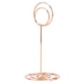 thumbnail image 3 of Portatarjetas para números y nombres de mesa de doble círculo en oro rosa (paquete de 12), 3 of 8