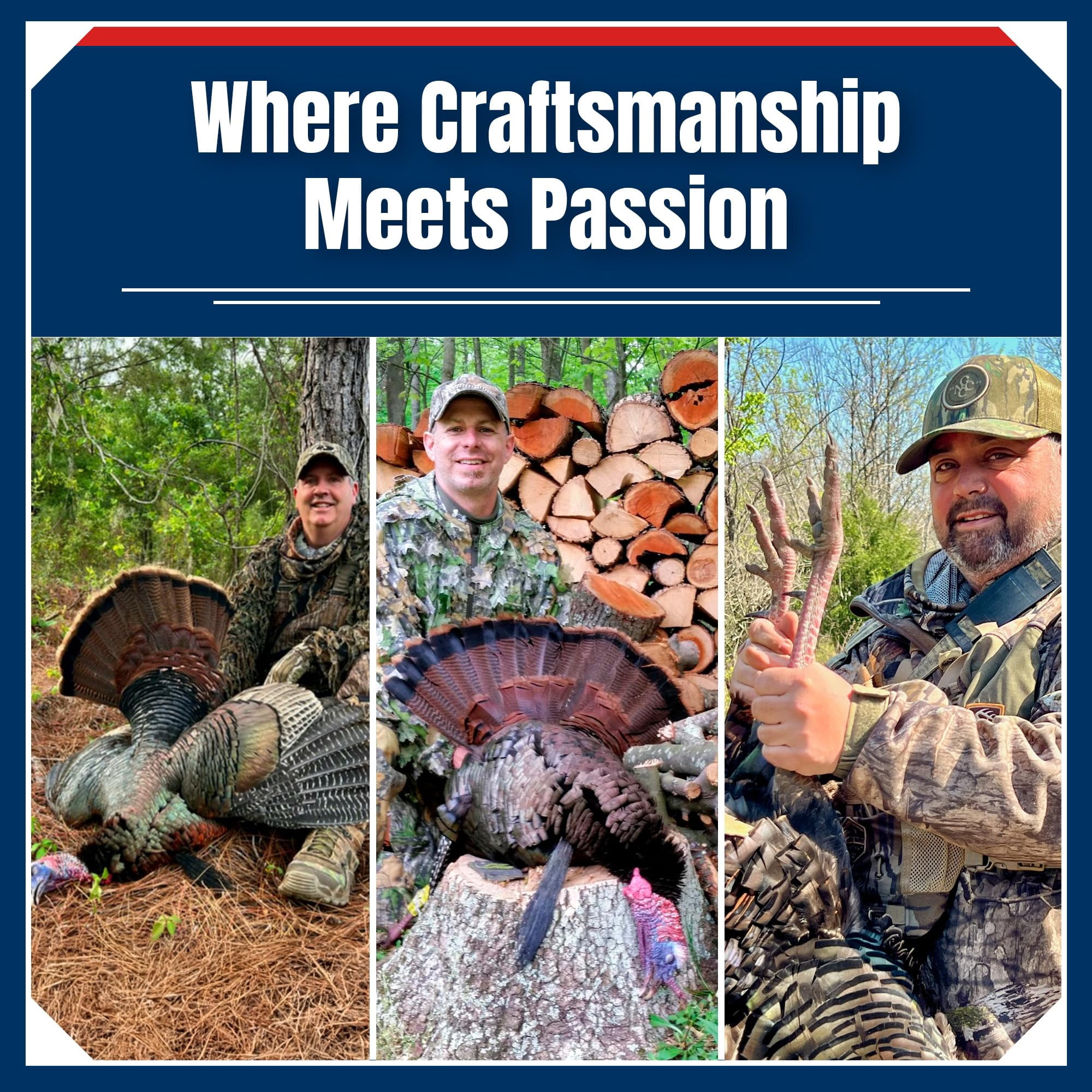 ESH Signature Series Turkey Mouth Calls 3-Pack – Diaphragm Calls for Hunting