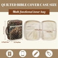thumbnail image 5 of FOR U DESIGNS Bear Leaf American Flag Pattern Bible Cover Case Quilted Bible Carrying Case Washable Bible Organizer Cases Carrying Organizer Bag for Bible Study/Daily Use,, 5 of 7