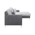 thumbnail image 3 of Global Furniture USA Dark Grey Loveseat & Chaise With 1 Pillow, 3 of 10