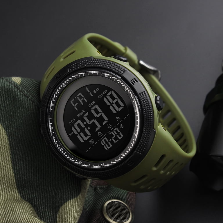 SKMEI Men's Digital Sport Watch Army Green photo 8