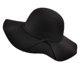 thumbnail image 1 of Black Hat Classic Elegant Autumn And Winter, 1 of 5