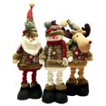 thumbnail image 3 of Muñeca Elástica de Tela A Cuadros con Copos de Nieve, Decoración Navideña para Hoteles y Centros Comerciales, Adornos de Diseño, Decoración Retro Navideña, 3 of 5
