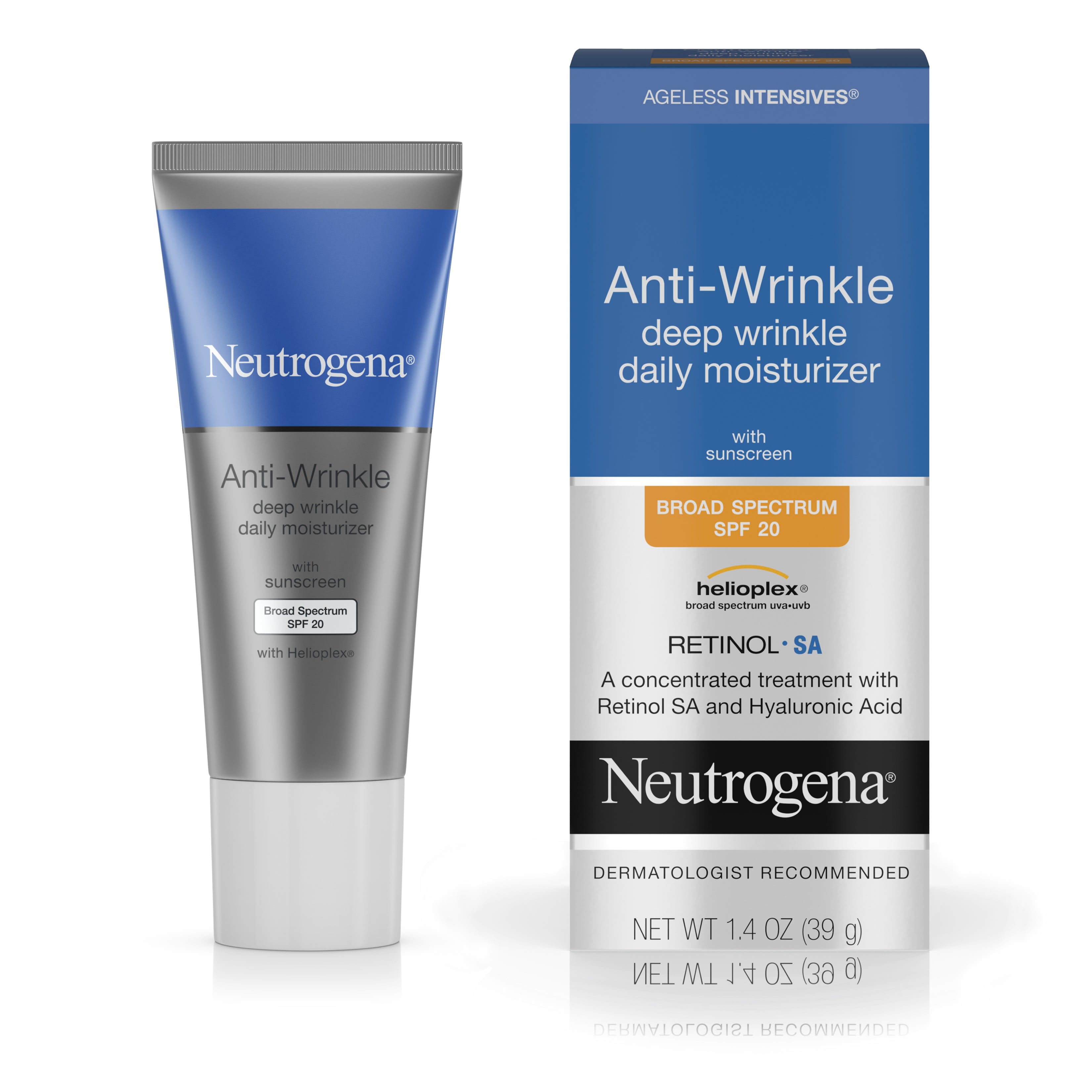 reverte face it anti aging krém neutrogena deep wrinkle serum retinol percentage