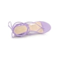 thumbnail image 4 of BLISSFUL STEP Sandales de Plage à Lacets pour Femmes à Bride Transparente Sandales Compensées Lavande 8.5, 4 of 7