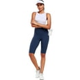 thumbnail image 6 of Cadmus 4 Pack Biker Yoga Shorts 12" Inseam with Pockets for Women,High Waisted Athletic Running Workout Gym Shorts, 6 of 10
