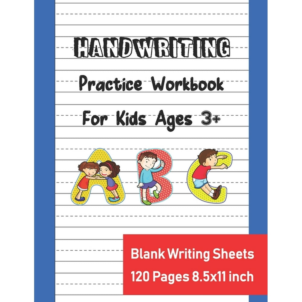Handwriting Practice Workbook For Kids ABC Age 3+ : Kindergarten ...