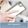 thumbnail image 4 of Jiahe Cover for for iPhone SE 2022 & 2020, iPhone 7, iPhone 8 Case, Shockproof Military Grade Clear Protective Hard Back Case, Slim Protection Bumper Cover for Girls Women Men, Gray, 4 of 6