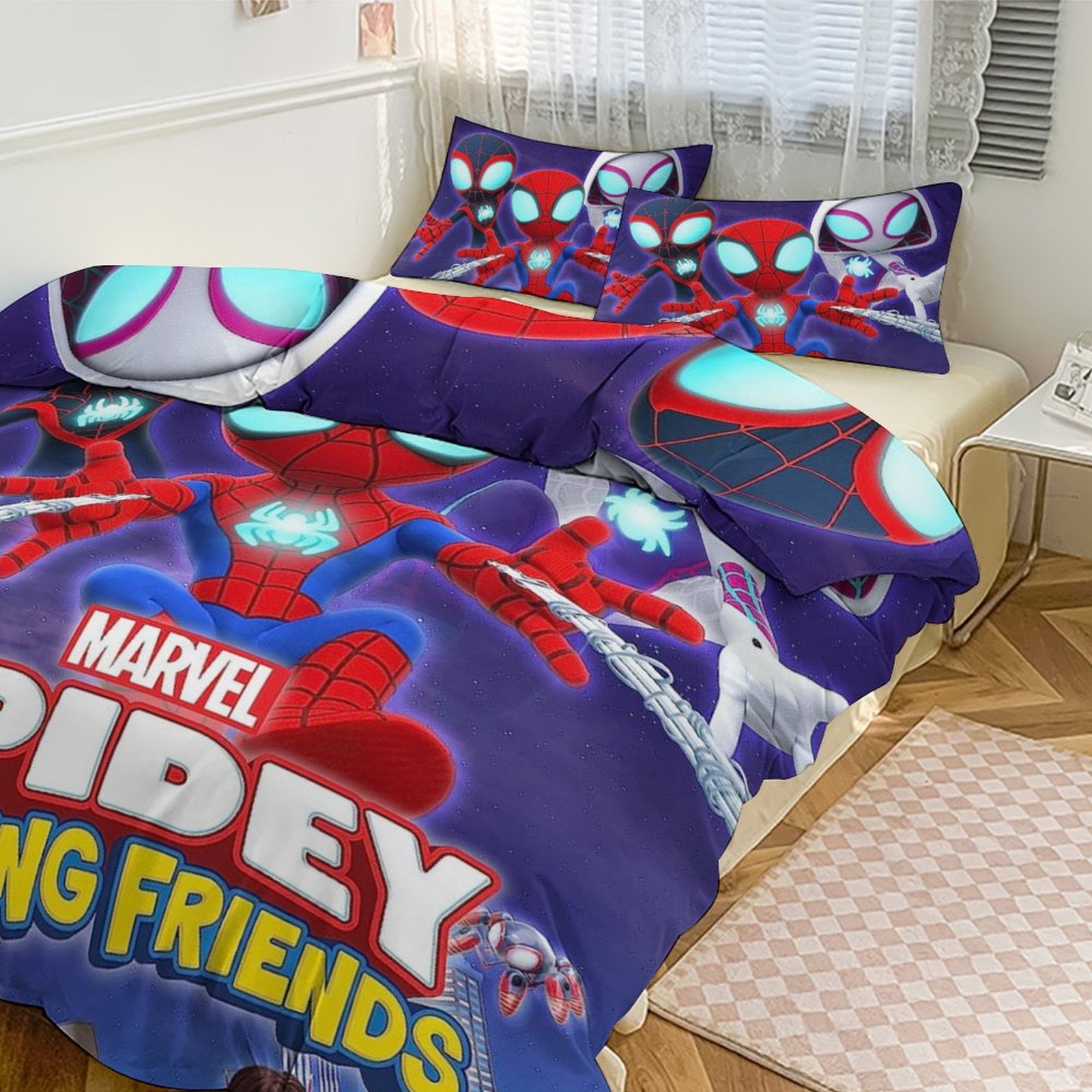 CCYK STAR Spiderman Duvet Set, King Size Comforter Cover, 1 Comforter, 2  Pillowcases - Walmart.com, image size:1600x1600