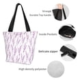 thumbnail image 6 of Kdxio Lavender Flowers Women Reusable Grocery Bags Foldable Ripstop,Reusable Shopping Bags for Shopping,Gym,Gift, 6 of 8