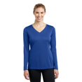 thumbnail image 1 of Sport-Tek ®  Ladies Long Sleeve Posicharge ®  Competitor V-Neck Tee. Lst353ls Xl True Royal, 1 of 1