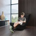 thumbnail image 4 of ZUO Down Low Swivel Chair Black, 4 of 12