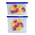 thumbnail image 2 of 7Penn Silicone Food Storage Bag 500mL and 1000mL - 2pk Blue Reusable Food Bags, 2 of 7