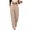 *Khaki, variant on ClodeEU Women's Elastic High Waist Straight Leg Dress Pants with Pockets,Business Casual Work Trousers Army Green,Women's Plus L