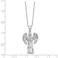 thumbnail image 2 of Diamond2Deal 925 Sterling Silver Rhodium-plated Angel Ash Holder Necklace for Women 18", 2 of 6
