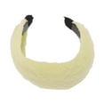 thumbnail image 5 of Unique Bargains 1 Pc Headband Chiffon Wide Hair Accessories Yellow, 5 of 5