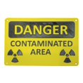 thumbnail image 1 of High Visibility Metal Patches Nuclear Radiation Warning Sign Effectively Identify Hazards Durable a, 1 of 5