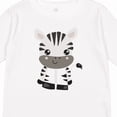 thumbnail image 4 of Inktastic Cute Zebra, Safari Animals, Jungle Animals, Wild Animals Boys or Girls Long Sleeve Toddler T-Shirt, 4 of 5