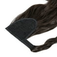 thumbnail image 5 of SAYFUT Black Ponytail Extension Wrap Around Long Straight Curly Wave Clip in Ponytails Hair Extensions for Women 20-22 Inch Synthetic Hairpiece 80g, 5 of 8