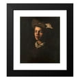 thumbnail image 2 of Théodule Ribot 20x23 Black Modern Framed Museum Art Print Titled - Young Man in the Hat (1870), 2 of 5