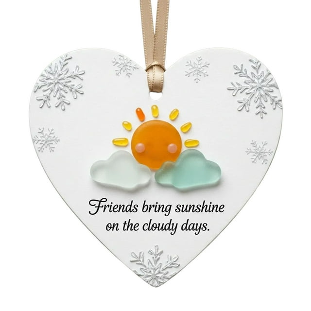 Adorno de corazón con animales y amistad Una forma significativa de expresar «mi persona» Amistad eterna En forma de corazón Amigo Colgante acrílico 2D
