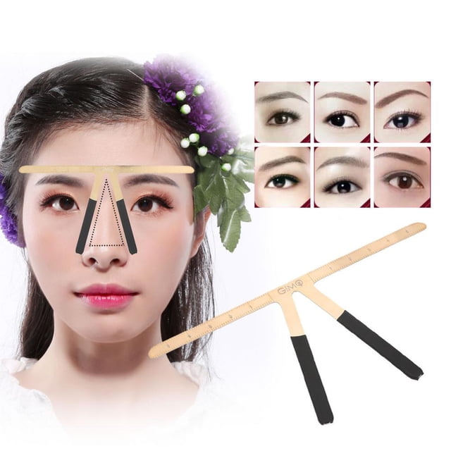 LAFGUR Eyebrow Ruler, Eyebrow Ruler, Alloy For Personal Locating Eyebrow Shape Beauty Salon