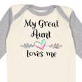 thumbnail image 4 of Inktastic My Great Aunt Loves Me Heart Boys or Girls Long Sleeve Baby Bodysuit, 4 of 5