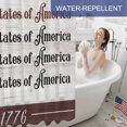 thumbnail image 6 of United States Shower Curtain, 48" x 72", Red Blue Independence Day Stars Vintage Wood Grain Waterproof Bathroom Curtain Washable Shower Curtain Set with 12 Hooks, 6 of 9