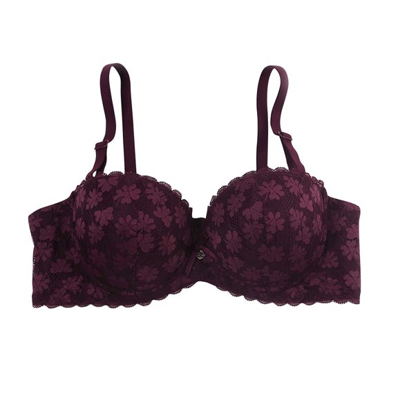 DAFPZW Women's Sexy Push Up Bra Lift & Padded Support Lace Underwire Classic Lace Half Cup Gathering Bras