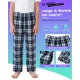 thumbnail image 5 of Pogiun Boys Pajama Pants Soft Micro Fleece Pajama Bottoms for Kids Printed Plaid Design Boy's Sleepwear Gradient 8-10y, 5 of 6